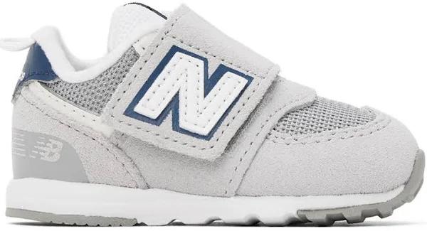 New Balance Baby Gray 574 New-b Hook & Loop Sneakers