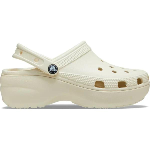 Crocs Beige Classic Platform Clogs