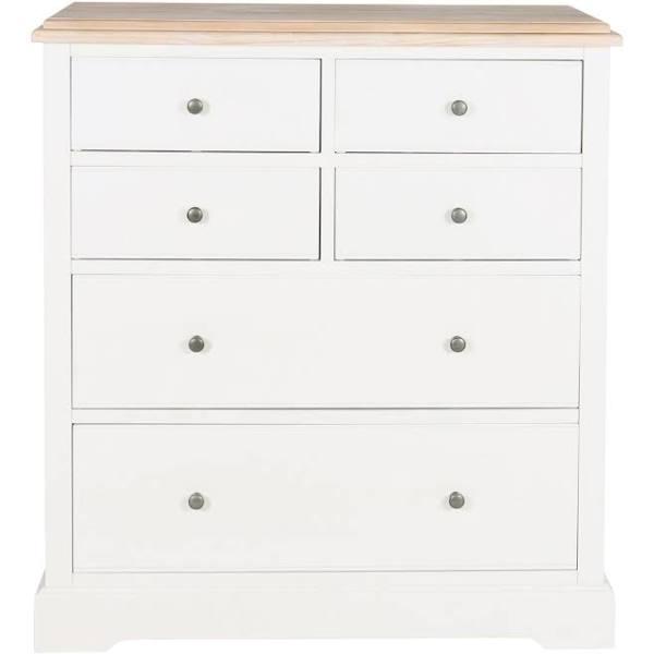 Clover 6 Drawer Chest | Vintage White | Bedroom | Early Settler Furniture