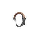 Gear Aid Heroclip Carabiner Clip and Hook (Medium) for Camping, Backpack, and Garage Black & Brown Medium