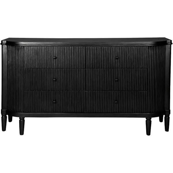 Arielle 6 Drawer Chest - Black