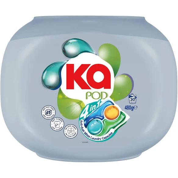 Ka Pod 4 in 1 Anti Dust Mites Laundry Capsules 30 Pack