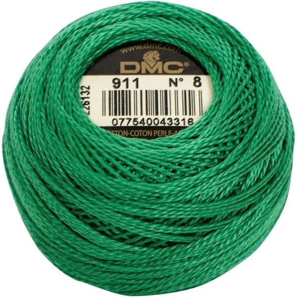 DMC Pearl Cotton Ball Size 8 87yd-Medium Emerald Green