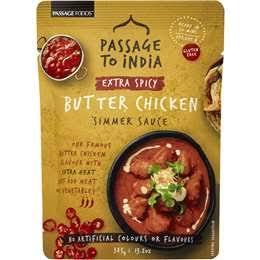 Passage to India Extra Spicy Butter Chicken Simmer Sauce 375g