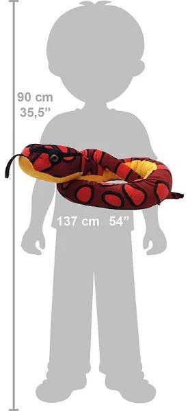 Wild Republic Snake Printed Stuffed Animal (Rainbow Boa) - 54 Inch