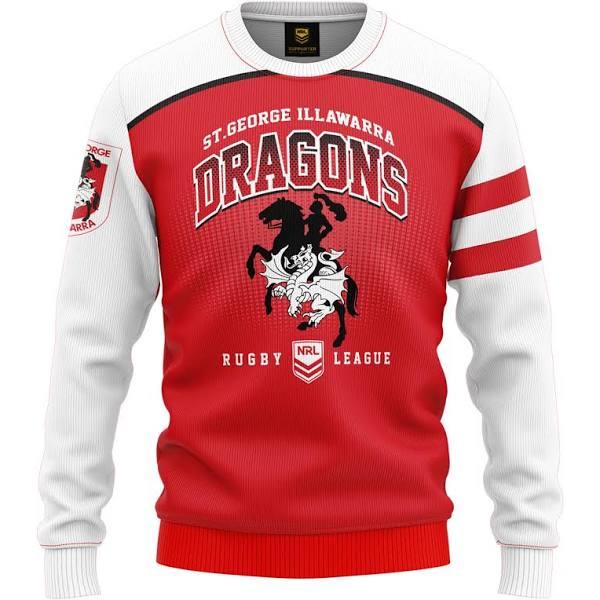 NRL Kids 40/20 Pullover - ST George Illawarra Dragons - Baby - Light Jumper