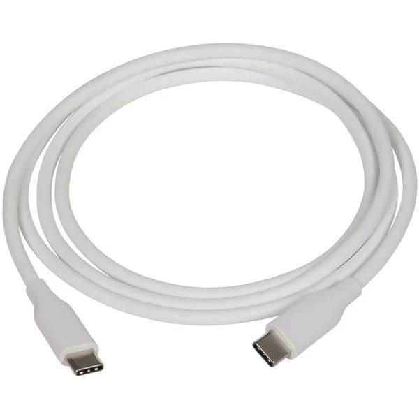 Powertech Silicone USB Type-C to USB Type-C Cable 1.2m - White