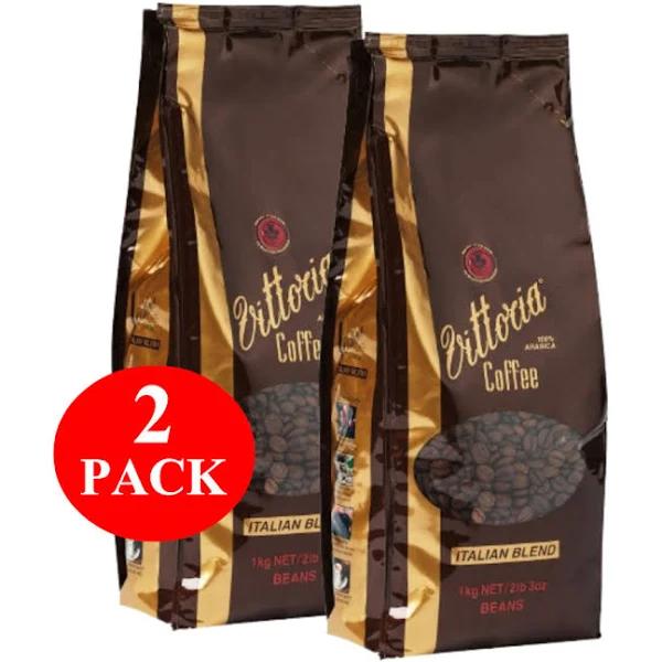 2 x Vittoria Italian Coffee Beans 1kg - AfterPay & zipPay Available