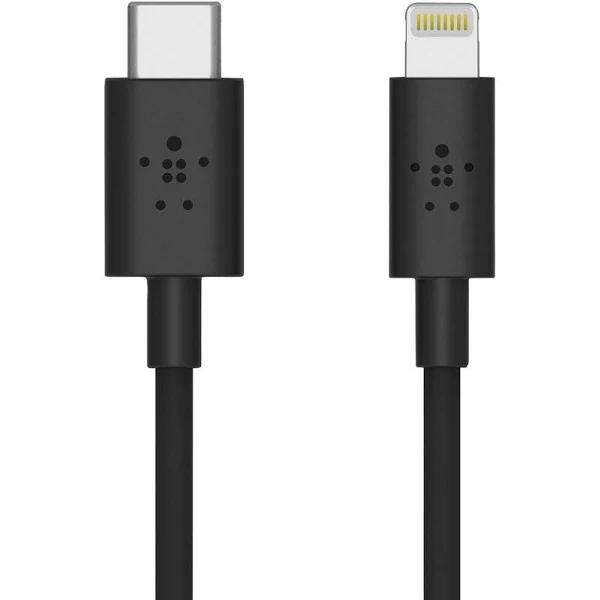 Belkin Boost Charge USB-C Cable With Lightning Connector - Black