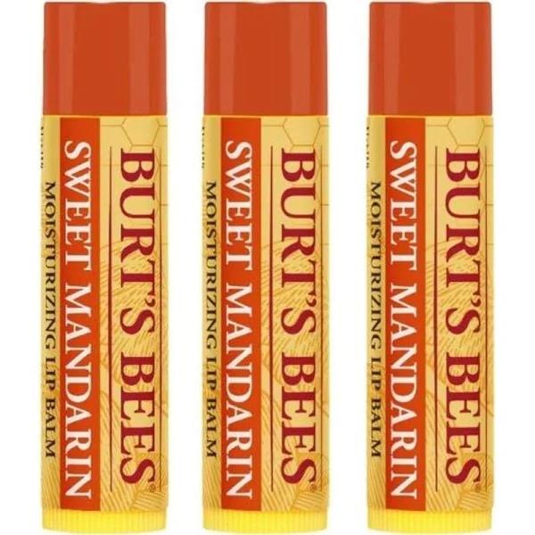 Burt's Bees Sweet Mandarin Lip Balm 4.25g x 3