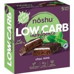 Noshu Low Carb Indulgence Bars Choc Mint 5 Pack