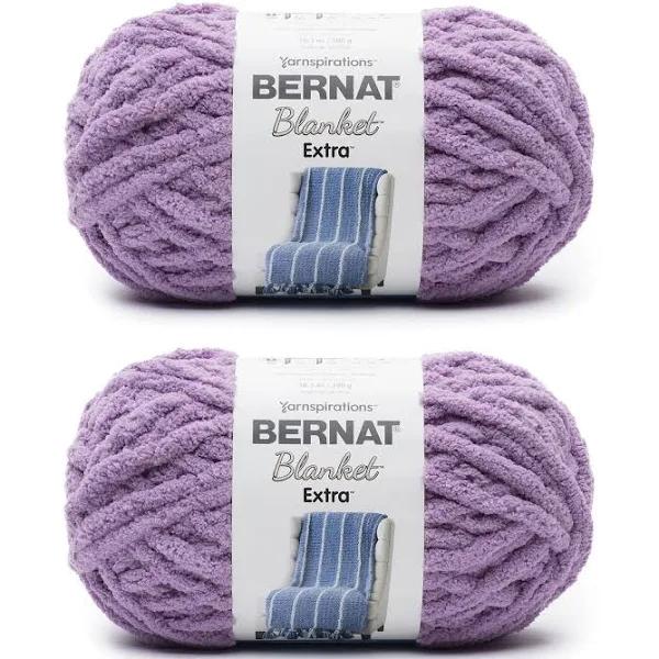 Bernat Blanket Extra Gray Orchid Yarn - 2 Pack of 300g/10.5oz - Polyester - 7 Jumbo - 97 Yards - Knitting/Crochet