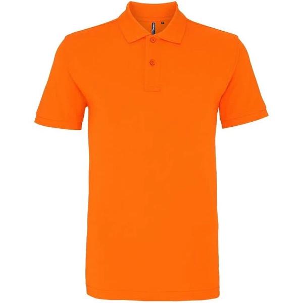 Asquith & Fox Mens Plain Short Sleeve Polo Shirt (Orange) (2XL)