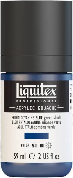 Liquitex : Professional : Acrylic Gouache : 59ml : Phthalocyanine Blue (Green Shade)