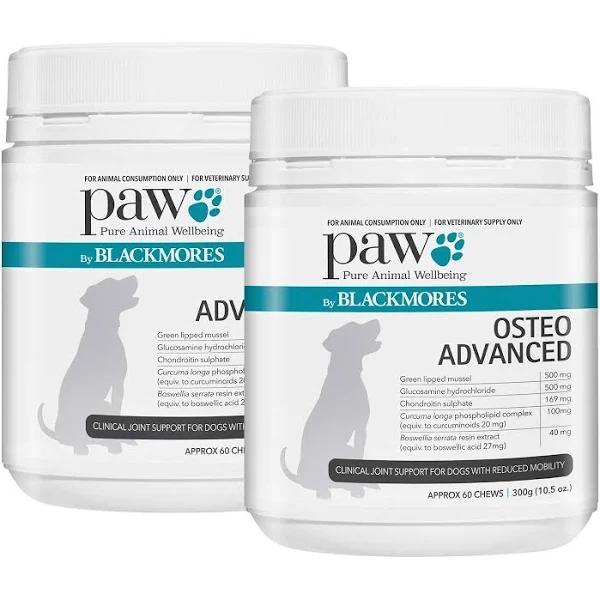 600gm OsteoAdvanced Clinical Joint Support For Dogs Paw by Blackmores (300gm x 2) by Budget Pet Products