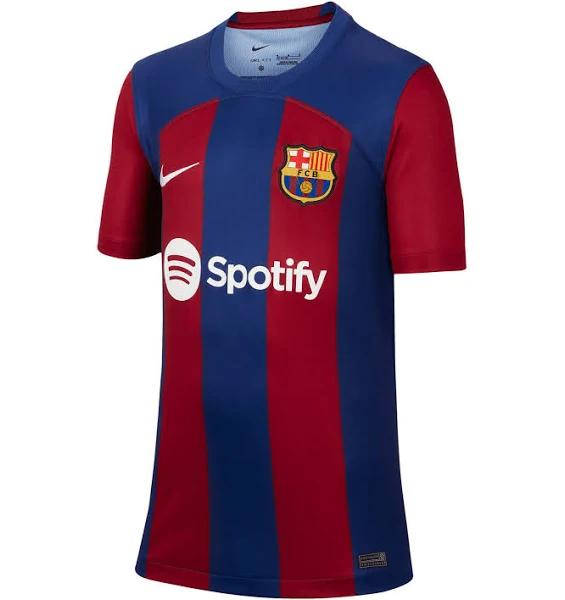 Nike Youth FC Barcelona 2023/24 Stadium Home Football Jersey Blue S