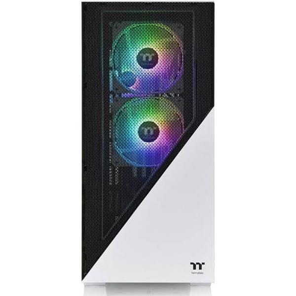 Thermaltake CA-1S4-00M6WN-00 Divider 370 TG ARGB ATX Mid Tower SPCC/Tempered Glass White Computer Case