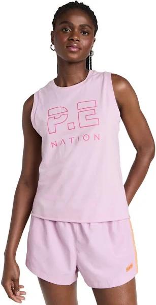 P.E Nation Shuffle Tank | Pink/Purple/Graphic | Size M | Shopbop