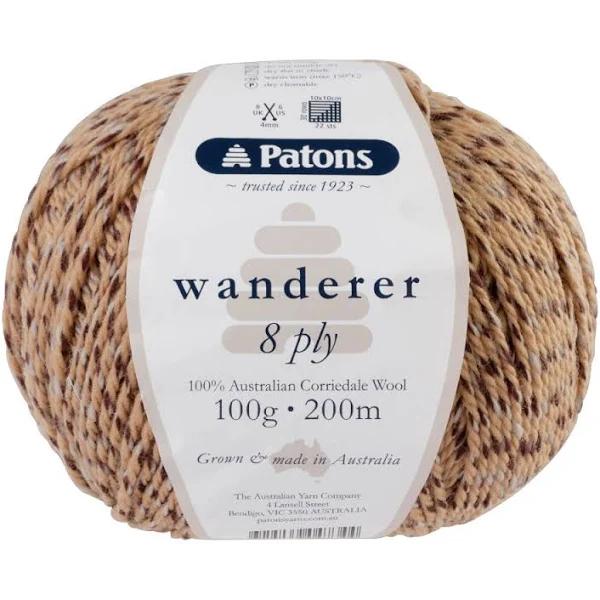 Patons Wanderer 8ply 100g / 200m - 4210 Homestead - 100% Corriedale Wool