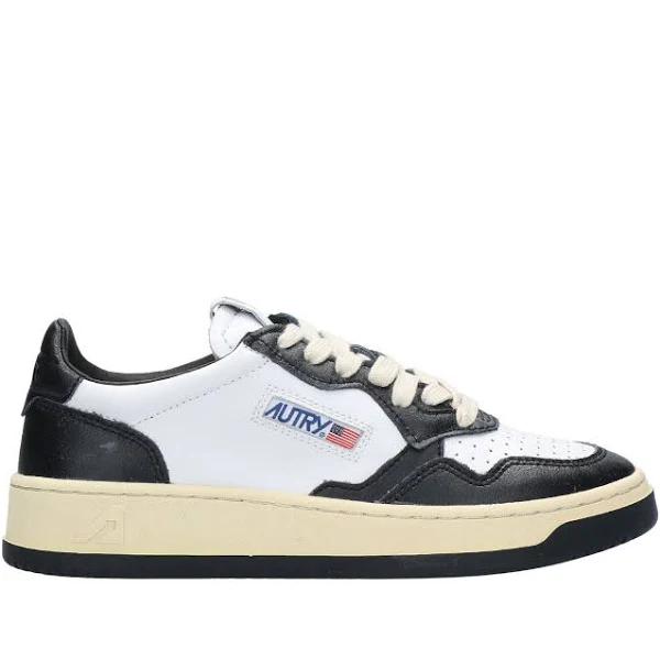 Autry Black & White Medalist Low Sneakers