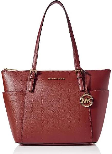 Michael Michael Kors Jet Set Top Zip Tote - Brandy