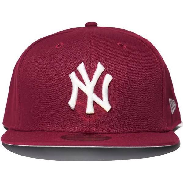 New Era New York Yankees Burgundy White Basic 59Fifty Fitted, Burgundy / 7 1/4