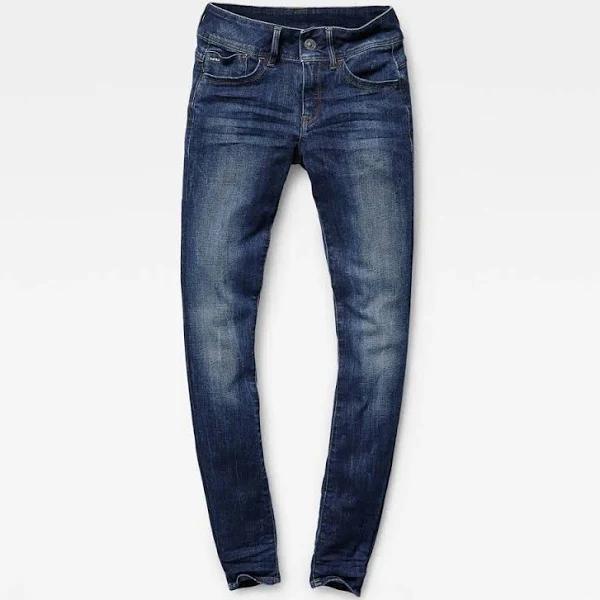 G-Star Lynn D-mid Waist Super Skinny Jeans Blue 25 / 34 Woman