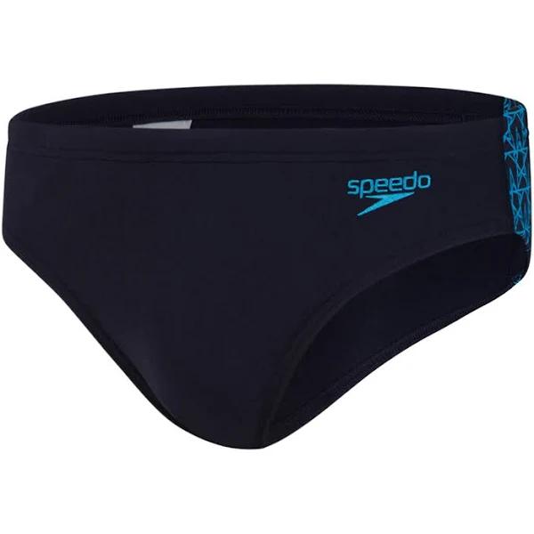 Speedo Mens Medley Logo 7cm Briefs Swimwear Bottoms - Navy- Swimwear Galore