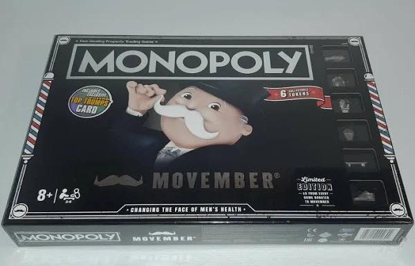 Monopoly Movember Limited Edition Board Game Classic Family Fun And