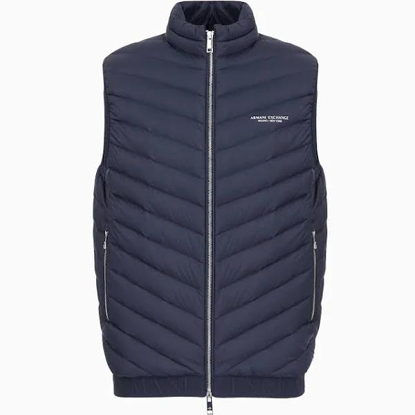 Armani Exchange Down Gilet Navy