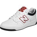 New Balance Unisex BB480 White/Navy - Size 9