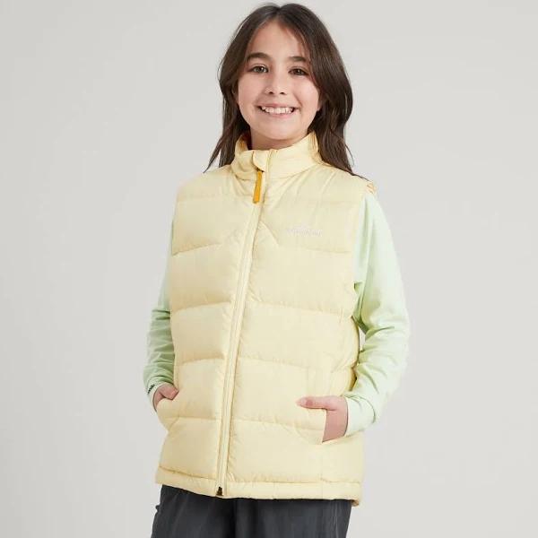 Kathmandu Epiq Girls' Down Vest | Yellow Puffer Vest - 8yrs