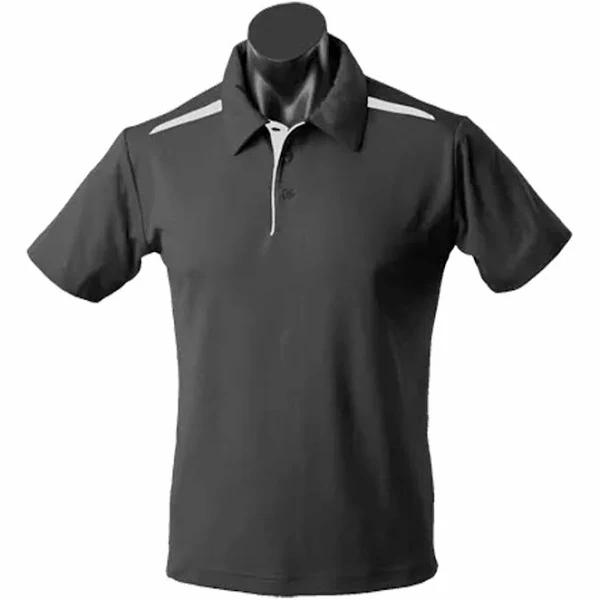 Paterson Mens Polos Black/White / 3XL