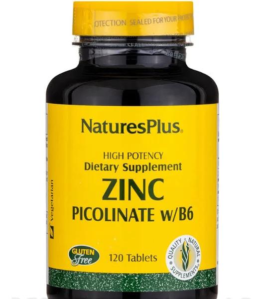 Nature's Plus Zinc Picolinate 120 Tablets