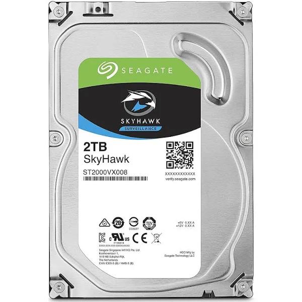 Seagate Skyhawk Surveillance 2TB 3.5" SATA Hard Drive [ST2000VX008]