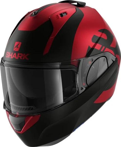 Shark Evo-ES Kedje Helmet, black-red, Size L