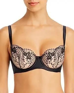 Dita Von Teese Julies Roses Underwire Bra Black/Nude