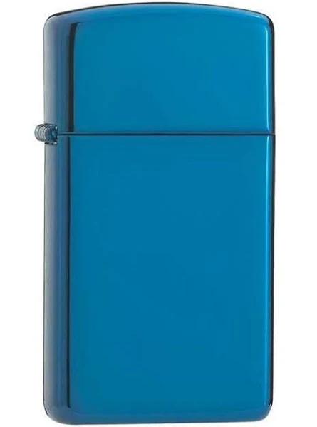 Zippo Lighter Slim High Polish Blue