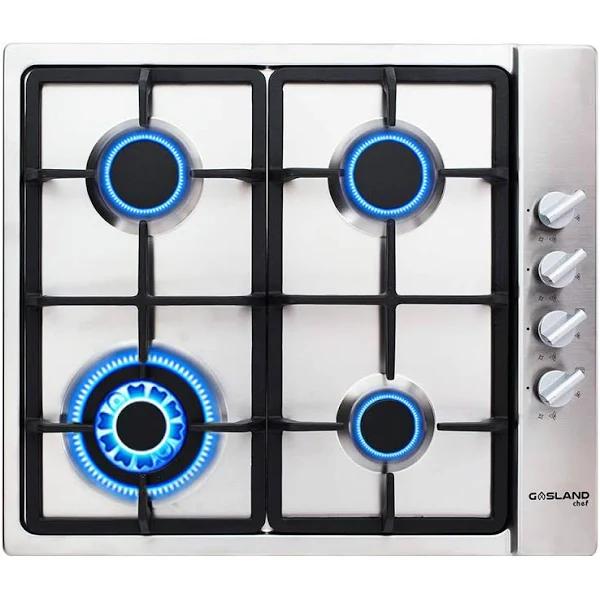 GASLAND Chef Gas Cooktop 4 Burners Stainless Steel Wok Burner Cooktop Stove 60cm