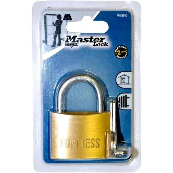 Master Lock Fortress Padlock Brass Economy 50mm Pk1