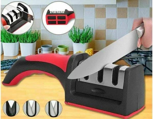 Knife Sharpener 3 Stage Kitchen Diamond Sharp Knives Sharpening Tool