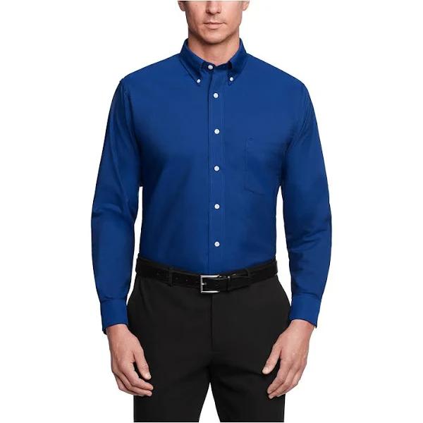 Van Heusen Men's Long Sleeve Oxford Dress Shirt