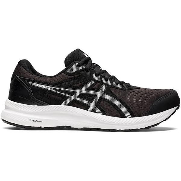 ASICS Gel Contend 8 4E Mens Running Shoes Black/White US 10.5 @ Rebel Active