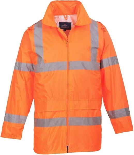 Hi-Vis Rain Jacket, 2XL / Orange