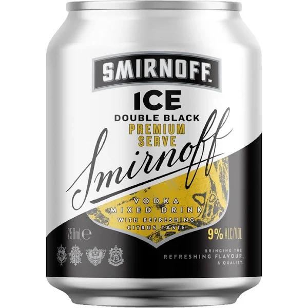 Smirnoff Ice Double Black Premium Serve 8% 250mL