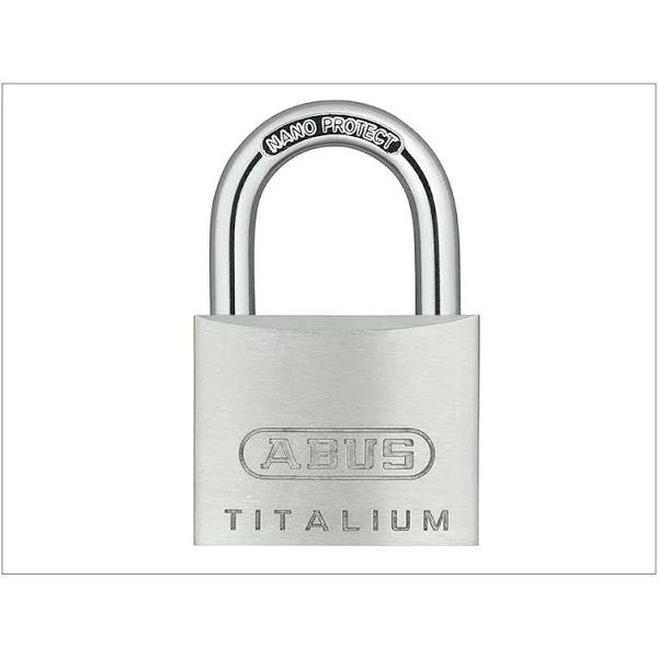 Abus Mechanical 64TI/30mm Titalium Padlock Carded Twin Pack