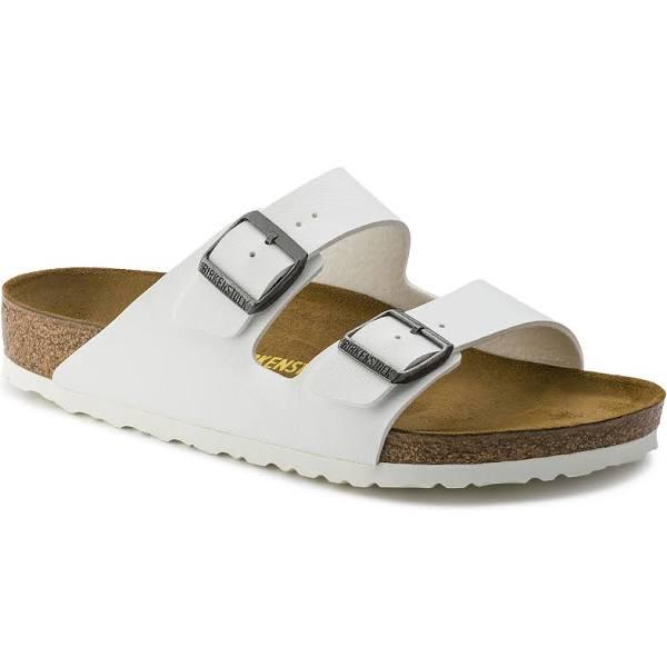 Birkenstock Arizona White Birko-Flor Slides