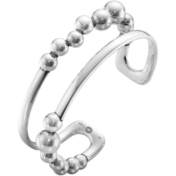 Georg Jensen Moonlight Grapes Bangle in Silver, Size M