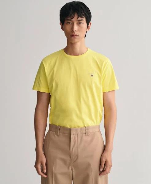 Gant Original Short Sleeve Tee in Clear Yellow XL