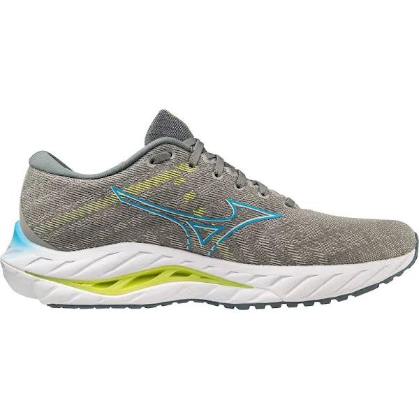 Mizuno Wave Inspire 19 Shoes Grey Blue Yellow - 46